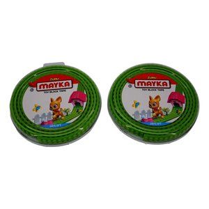 Mayka Toy Block Tape Set of 2 Light Green, 2 Stud